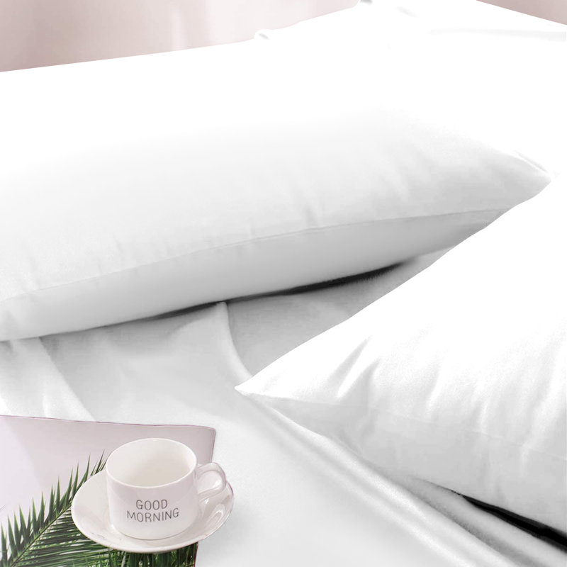 Jaramiah Super Soft Plain Microfiber PillowCase, White