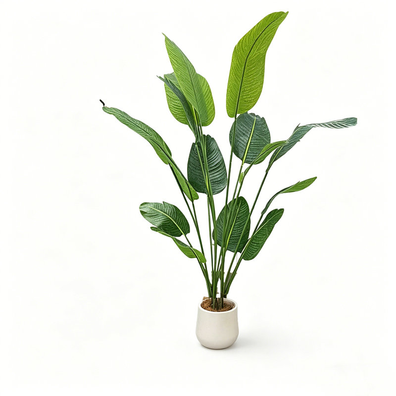 Plantes artificielles réalistes pour la décoration intérieure, Blanc