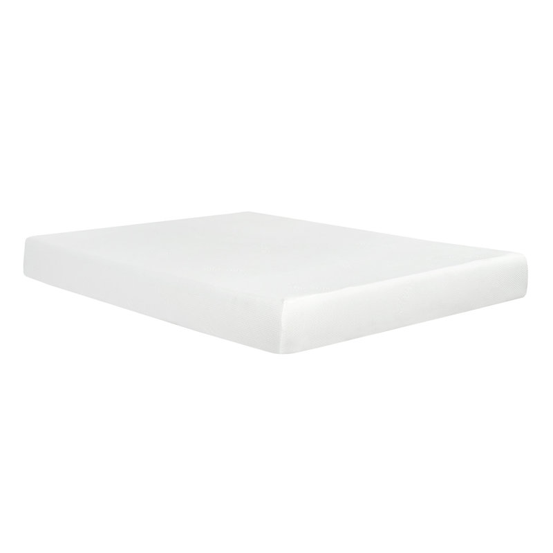 Plush 8 In. Medium Gel Memory Foam Mattress For Twin XL Size Bed In A Box With Breathable White Aloe Vera Cover, Twin, 8"