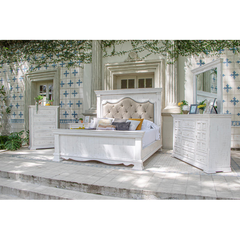 Terra White 6 Drawer, 2 Doors Dresser, White