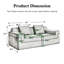 Canapé double 81 po 81 po Corduroy-1891444017