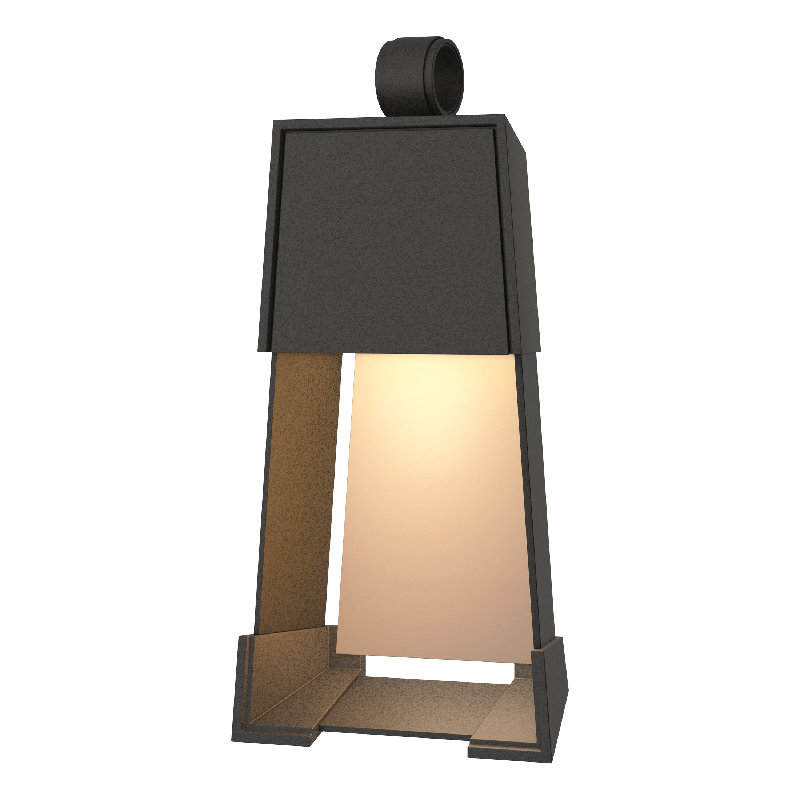 Revere Steel Wall Light, Natural Iron, 19.1" H x 9.4" W x 4" D, Coastal Dark Smoke