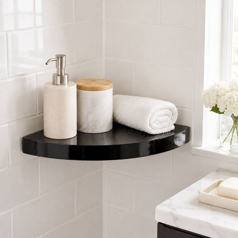 Hudson Floating Shelf, Black