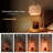Candle Warmer Lamp with Timer & Dimmer - Adjustable Height with Gold Crystal Shade - Includes 2 Bulbs for Wax Melts-1384675113