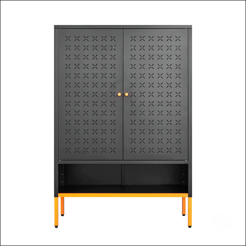 Armoire à chaussures Grid, Noir