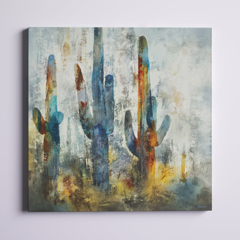 " Saguaro Forest " Print, 40" H x 40" W x 1.5" D
