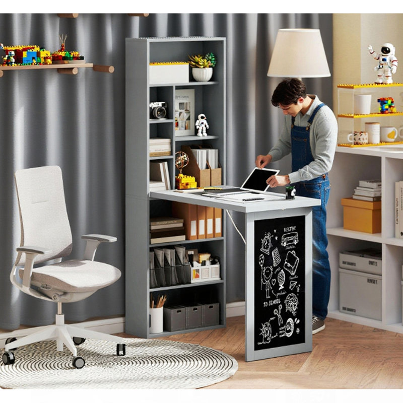 Bureau d'ordinateur pliable, bureau d'ordinateur mural
