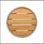 Table d'appoint d'extérieur en corde de rotin et bois d'acacia - Mobilier de balcon pour le jardin, la cour et le balcon-20316316