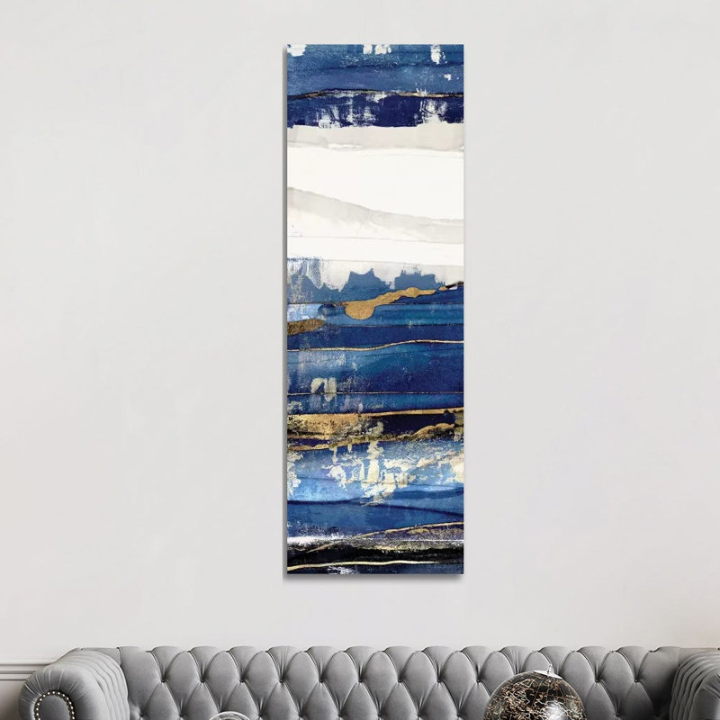 Ultramarine I by Isabelle Z - Panoramic Print on Canvas, 121.92 cm H x 40.64 cm W x 3.175 cm D, Wrapped Canvas