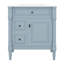 Meuble-lavabo 30 po avec lavabo, meuble-lavabo autoportant avec tiroir rabattable, 2 tiroirs et tablette réglable-408505093