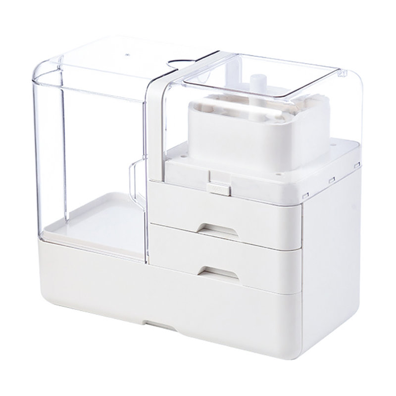 Baeley Plastic Makeup Organiser, White