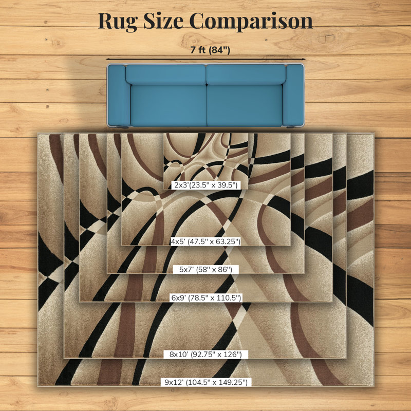 Fidel Abstract Indoor Rug, Runner 2' 2" x 7' 6"