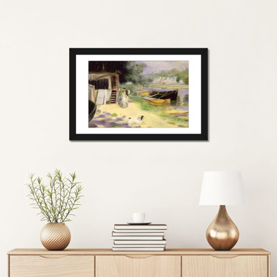 « la grenouillere, 1871/72 » par pierre-auguste renoir, impression sur toile