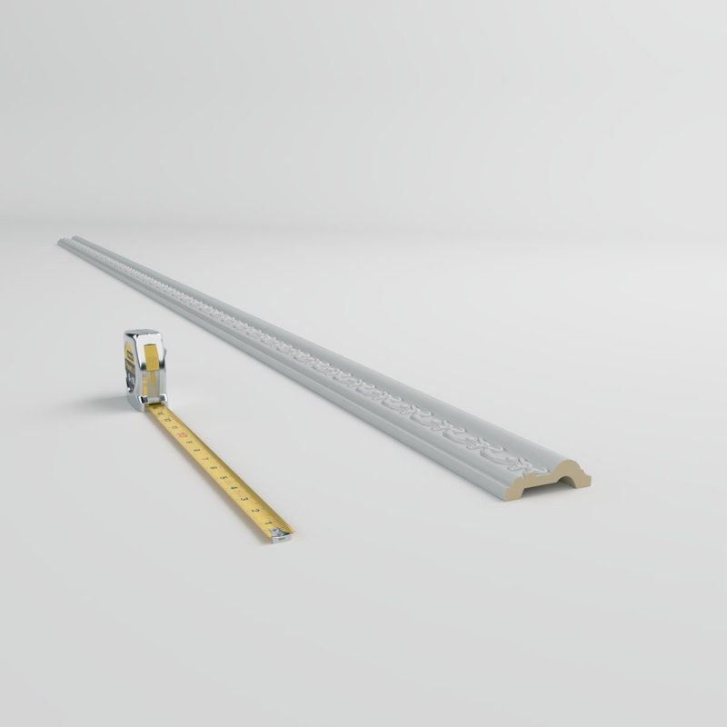 Federal Style White Polyurethane Crown Moulding Set