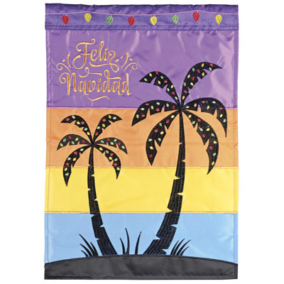Kalyse Double Sided 18'' H x 13'' W Polyester Christmas Garden Flag