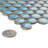 Hudson Penny Round 11-7/8 " x 12-5/8 " Porcelain Mosaic Floor & Wall Tile-36267893