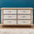 European Six-Drawer Hand-Painted Accent Chest
