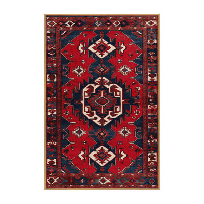 Tapis brun turc lavable à la machine