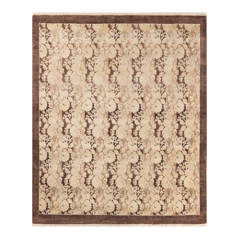 Oakhur One-of-a-Kind 6' 0" X 6' 2" 2000s Square Wool Area Rug in Brown