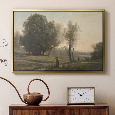 Paysage (Souvenir des Landes), v. 1872 - Jean-Baptiste-Camille Corot - Toile tendue avec châssis Corot