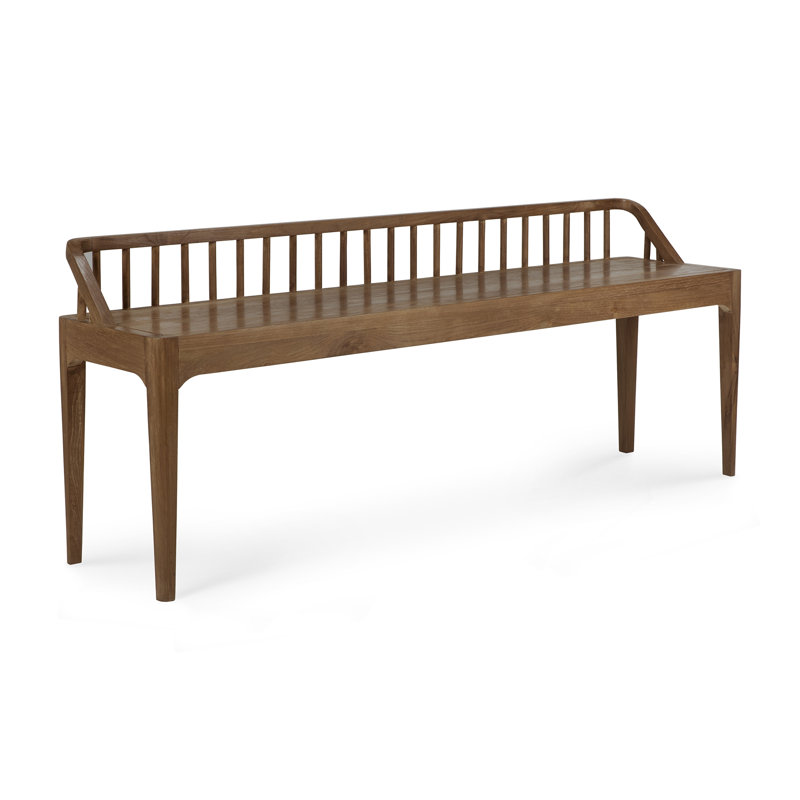 Spindle Solid Wood Dining Bench