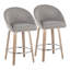 Tabourets de comptoir à hauteur fixe de 26 po avec pieds en bois cintré et repose-pieds rond Maddison-106895734-106895733-106895732