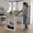 Tanna Kitchen Counter Dining Table with Three Side Shelves, Top Counter Table and Two Legs, Freestanding Kitchen Table-1927928384