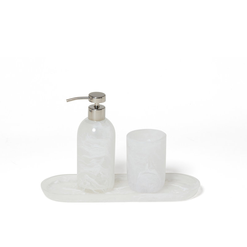 Ensemble de bain 3 pièces Clouds (verre, lotion, commodité)
