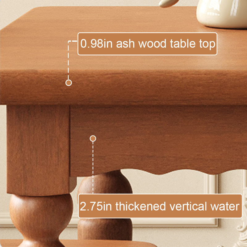 Ash wood simple rectangular dining table, 29.52"H x 70.86"L x 31.49" W