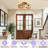 20" Caged Ceiling Fans With Remote, Boho Flush Mount Modern Ceiling Fan
