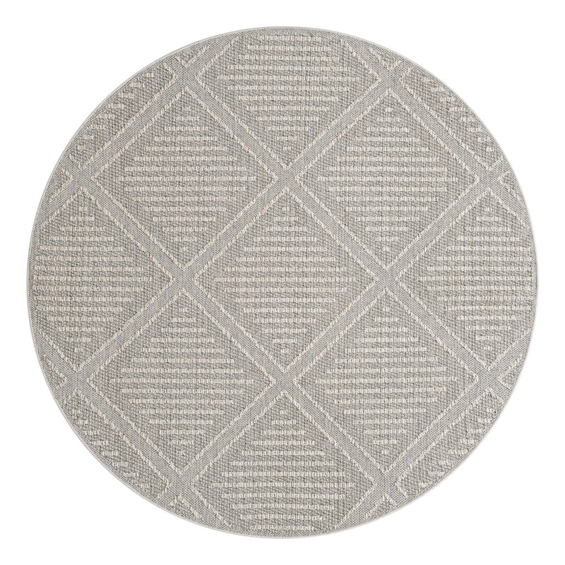 Indoor/Outdoor Trellis Area Rug, Round 7'10"