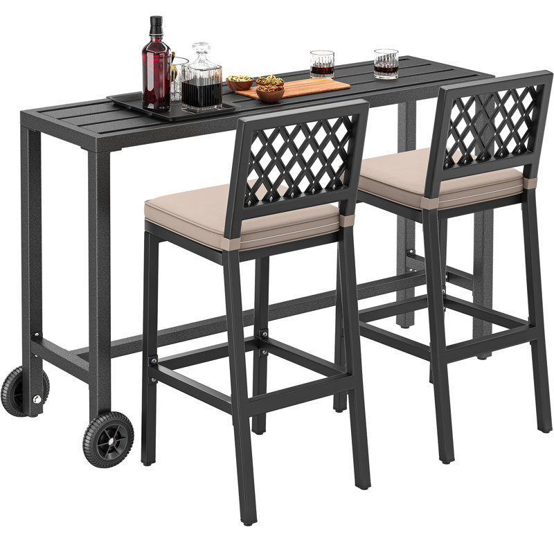 Ensemble de bar Soline, Gris foncé