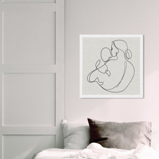 «Mother and Child», reproduction d'art sur toile tendue