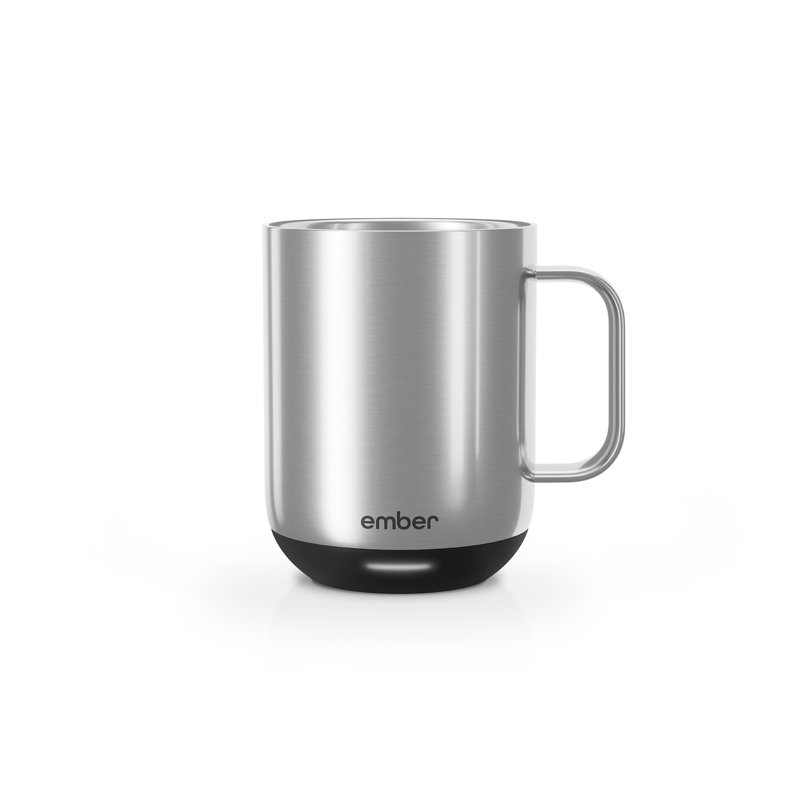 Ember Mug 2, Temperature Control Smart Mug, 10 Oz, Stainless Steel