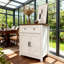 Buffet de rangement en bois lavé de style rétro-125575831