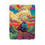 Spectrum Train Odyssey - couverture en sherpa de qualité supérieure 1 pièce - reproduction d'art luxueuse-97621051