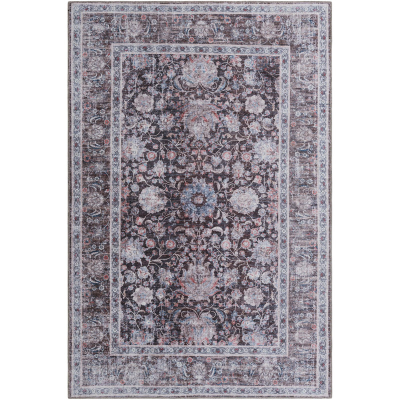 Tapis Samarth Thorine, Brun, Rectangle 6 pi 1 po x 9 pi