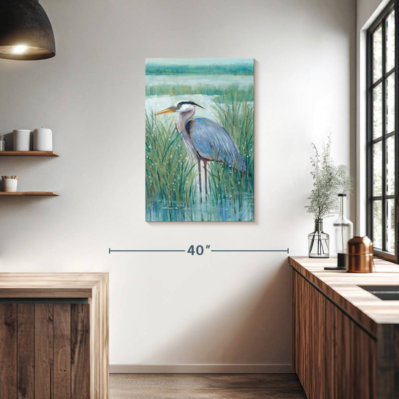 Brampt Wetland Heron II, 36" H x 24" W