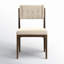 Handa Tufted Upholstered Side Chair in Ivory
