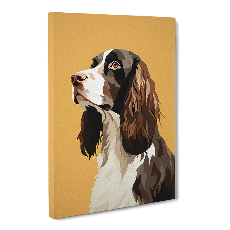 English Springer Spaniel Minimalism - Wrapped Canvas, 60cm H x 40cm W x 3cm D