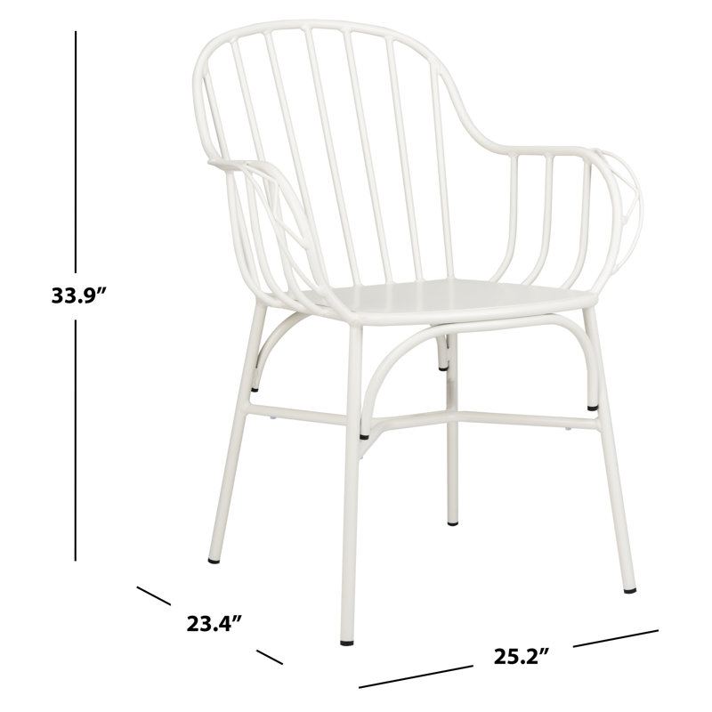 Tucker Outdoor Dining Armchair, Matte White