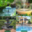 Pompe de fontaine à cascade solaire 20W