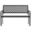 Banc d'extérieur 50 po toutes saisons, banc de jardin pour le parc, cour, pelouse, entrée-908100580
