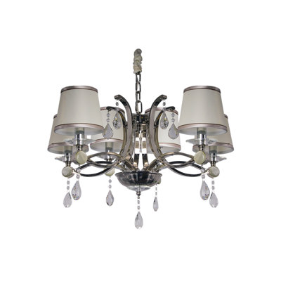 Brook Lane 6 - Light Shaded Chandelier