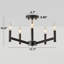 Plafonnier semi-encastré 5 lumières façon bougie-1840035601