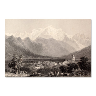 Mont Blanc monochrome - impression sur toile