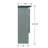 Sage Shaker Bathroom Wall Cabinet
