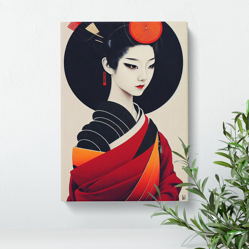Modern Geisha No.1 - Wrapped Canvas, 76cm H x 50cm W x 3cm D