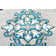 Tapis bleu sarcelle Ramsel