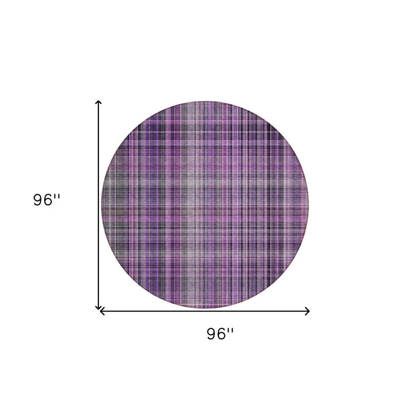 Tapis d'intérieur rond 8 po